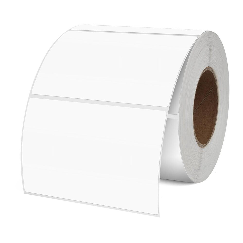 6556 White Color Coding Labels 2 × 3 Inches Rectangle Vinyl Self-Adhesive
